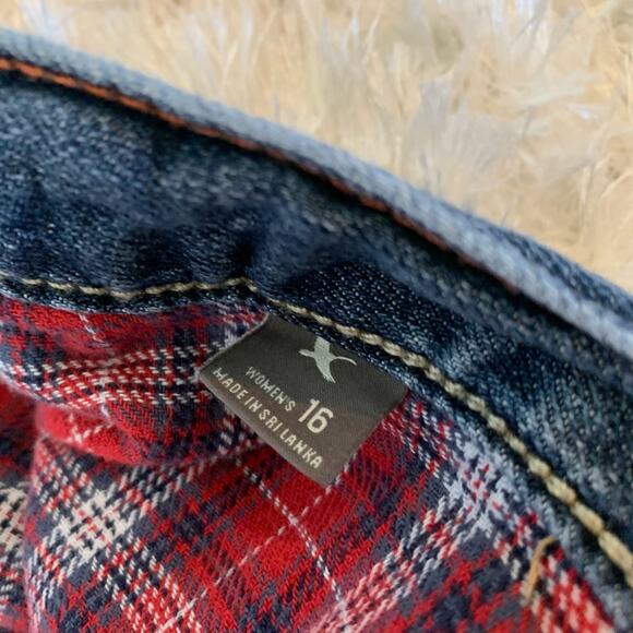 Eddie Bauer Flannel Lined Jeans Relaxed Boyfriend Sz 16 - Picture 5 of 7